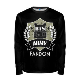 Мужской лонгслив 3D с принтом BTS Army Fandom в Кировске, 100% полиэстер | длинные рукава, круглый вырез горловины, полуприлегающий силуэт | army | bangtan boys | beyond the scene | boys | bts | chin | edm | emblem | fandom | fans | hieroglyphs | hip hop | jimin | k pop | logo | rainbow | rb | rm | south korean | армия | бойбенд | ви | джей хоуп | иероглифы | логотип | мальчики | радуга 