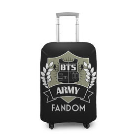 Чехол для чемодана 3D с принтом BTS Army Fandom в Кировске, 86% полиэфир, 14% спандекс | двустороннее нанесение принта, прорези для ручек и колес | army | bangtan boys | beyond the scene | boys | bts | chin | edm | emblem | fandom | fans | hieroglyphs | hip hop | jimin | k pop | logo | rainbow | rb | rm | south korean | армия | бойбенд | ви | джей хоуп | иероглифы | логотип | мальчики | радуга 