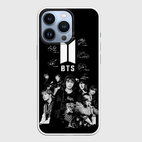 Чехол для iPhone 13 Pro с принтом BTS в Кировске,  |  | autographs | bangtan boys | beyond the scene | boyband | boys | bts | chin | chonguk | edm | emblem | hip hop | jimin | jj hope | k pop | logo | rb | rm | shuga | south korean | wee | автографы | бойбенд | ви | джей хоуп | логотип | мальчики | сюга 