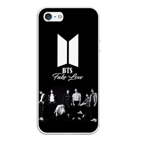 Чехол для iPhone 5/5S матовый с принтом BTS Take love в Кировске, Силикон | Область печати: задняя сторона чехла, без боковых панелей | bangtan boys | beyond the scene | boyband | boys | bts | chin | chonguk | edm | emblem | hip hop | jimin | jj hope | k pop | logo | r  b | rm | south korean | suga | wee | бойбенд | ви | возьми | джей хоуп | логотип | любовь | мальчики | сюга | хип 