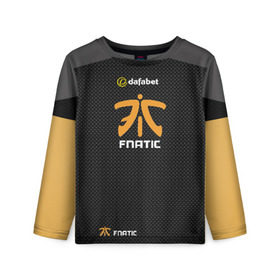 Детский лонгслив 3D с принтом cs:go (Fnatic) в Кировске, 100% полиэстер | длинные рукава, круглый вырез горловины, полуприлегающий силуэт
 | Тематика изображения на принте: cs:go