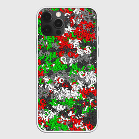 Чехол для iPhone 12 Pro Max с принтом Камуфляж с буквами FCLM в Кировске, Силикон |  | Тематика изображения на принте: зеленый | клуб | красно зеленый | красный | локо | локомотив | москва | паттерн