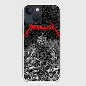 Чехол для iPhone 13 mini с принтом Metallica в Кировске,  |  | american | bird | eagle | james hetfield | kirk hammett | lars ulrich | metal band | metallica | red eye | robert trujillo | scream | skull | американская | джеймс хетфилд | кирк хэмметт | красный глаз | крик | ларс ульрих | метал группа | метал