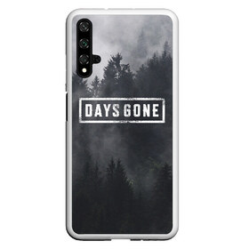 Чехол для Honor 20 с принтом Days Gone в Кировске, Силикон | Область печати: задняя сторона чехла, без боковых панелей | days gone | игра | лес | лого