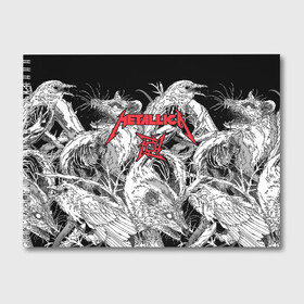 Альбом для рисования с принтом Metallica в Кировске, 100% бумага
 | матовая бумага, плотность 200 мг. | american | angry | emblem | james hetfield | kirk hammett | la | live | logo | metal band | metallica | rats | ravens | zombies | американская | вороны | джеймс хетфилд | живые | злые | зомби | кирк хэмметт | крысы | ларс ульрих | логотип | мета