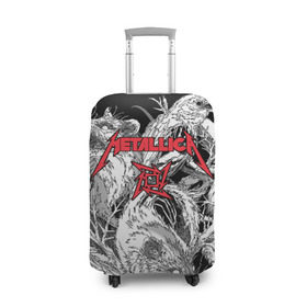 Чехол для чемодана 3D с принтом Metallica в Кировске, 86% полиэфир, 14% спандекс | двустороннее нанесение принта, прорези для ручек и колес | american | angry | emblem | james hetfield | kirk hammett | la | live | logo | metal band | metallica | rats | ravens | zombies | американская | вороны | джеймс хетфилд | живые | злые | зомби | кирк хэмметт | крысы | ларс ульрих | логотип | мета