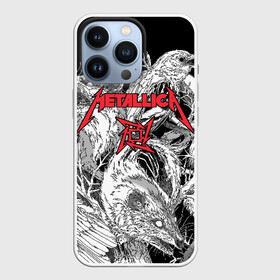 Чехол для iPhone 13 Pro с принтом Metallica в Кировске,  |  | american | angry | emblem | james hetfield | kirk hammett | la | live | logo | metal band | metallica | rats | ravens | zombies | американская | вороны | джеймс хетфилд | живые | злые | зомби | кирк хэмметт | крысы | ларс ульрих | логотип | мета