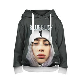 Детская толстовка 3D с принтом BILLIE EILISH в Кировске, 100% полиэстер | двухслойный капюшон со шнурком для регулировки, мягкие манжеты на рукавах и по низу толстовки, спереди карман-кенгуру с мягким внутренним слоем | ayelish | bad guy | bellyache | bilie eilish | bilie elish | billie | billie eilish | eilish | electronic | elish | music | били айлиш | билли айлиш | эйлиш | элиш