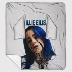 Плед с рукавами с принтом BILLIE EILISH в Кировске, 100% полиэстер | Закругленные углы, все края обработаны. Ткань не мнется и не растягивается. Размер 170*145 | ayelish | bad guy | bellyache | bilie eilish | bilie elish | billie | billie eilish | eilish | electronic | elish | music | били айлиш | билли айлиш | эйлиш | элиш