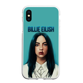 Чехол для iPhone XS Max матовый с принтом BILLIE EILISH в Кировске, Силикон | Область печати: задняя сторона чехла, без боковых панелей | ayelish | bad guy | bellyache | bilie eilish | bilie elish | billie | billie eilish | eilish | electronic | elish | music | били айлиш | билли айлиш | эйлиш | элиш