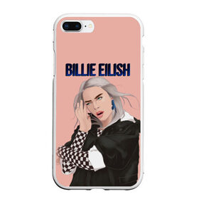 Чехол для iPhone 7Plus/8 Plus матовый с принтом BILLIE EILISH в Кировске, Силикон | Область печати: задняя сторона чехла, без боковых панелей | ayelish | bad guy | bellyache | bilie eilish | bilie elish | billie | billie eilish | eilish | electronic | elish | music | били айлиш | билли айлиш | эйлиш | элиш