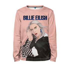 Детский лонгслив 3D с принтом BILLIE EILISH в Кировске, 100% полиэстер | длинные рукава, круглый вырез горловины, полуприлегающий силуэт
 | ayelish | bad guy | bellyache | bilie eilish | bilie elish | billie | billie eilish | eilish | electronic | elish | music | били айлиш | билли айлиш | эйлиш | элиш