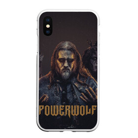 Чехол для iPhone XS Max матовый с принтом Powerwolf в Кировске, Силикон | Область печати: задняя сторона чехла, без боковых панелей | powerwolf | метал | повервольф | повервульф | рок