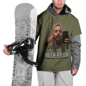 Накидка на куртку 3D с принтом BILLIE EILISH в Кировске, 100% полиэстер |  | ayelish | bad guy | bellyache | bilie eilish | bilie elish | billie | billie eilish | eilish | electronic | elish | music | били айлиш | билли айлиш | эйлиш | элиш