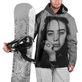 Накидка на куртку 3D с принтом BILLIE EILISH в Кировске, 100% полиэстер |  | ayelish | bad guy | bellyache | bilie eilish | bilie elish | billie | billie eilish | eilish | electronic | elish | music | били айлиш | билли айлиш | эйлиш | элиш