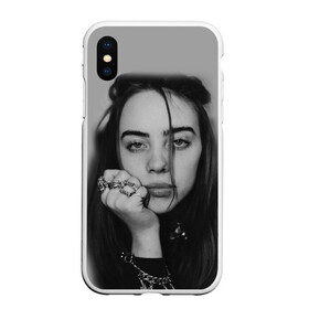 Чехол для iPhone XS Max матовый с принтом BILLIE EILISH в Кировске, Силикон | Область печати: задняя сторона чехла, без боковых панелей | ayelish | bad guy | bellyache | bilie eilish | bilie elish | billie | billie eilish | eilish | electronic | elish | music | били айлиш | билли айлиш | эйлиш | элиш