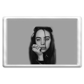 Магнит 45*70 с принтом BILLIE EILISH в Кировске, Пластик | Размер: 78*52 мм; Размер печати: 70*45 | ayelish | bad guy | bellyache | bilie eilish | bilie elish | billie | billie eilish | eilish | electronic | elish | music | били айлиш | билли айлиш | эйлиш | элиш