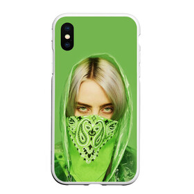 Чехол для iPhone XS Max матовый с принтом BILLIE EILISH в Кировске, Силикон | Область печати: задняя сторона чехла, без боковых панелей | ayelish | bad guy | bellyache | bilie eilish | bilie elish | billie | billie eilish | eilish | electronic | elish | music | били айлиш | билли айлиш | эйлиш | элиш