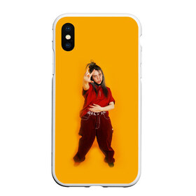 Чехол для iPhone XS Max матовый с принтом BILLIE EILISH в Кировске, Силикон | Область печати: задняя сторона чехла, без боковых панелей | ayelish | bad guy | bellyache | bilie eilish | bilie elish | billie | billie eilish | eilish | electronic | elish | music | били айлиш | билли айлиш | эйлиш | элиш