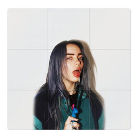 Магнитный плакат 3Х3 с принтом BILLIE EILISH в Кировске, Полимерный материал с магнитным слоем | 9 деталей размером 9*9 см | ayelish | bad guy | bellyache | bilie eilish | bilie elish | billie | billie eilish | eilish | electronic | elish | music | били айлиш | билли айлиш | эйлиш | элиш