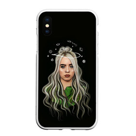 Чехол для iPhone XS Max матовый с принтом BILLIE EILISH в Кировске, Силикон | Область печати: задняя сторона чехла, без боковых панелей | ayelish | bad guy | bellyache | bilie eilish | bilie elish | billie | billie eilish | eilish | electronic | elish | music | били айлиш | билли айлиш | эйлиш | элиш