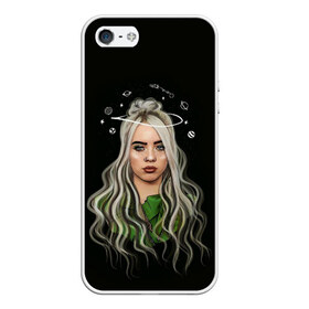 Чехол для iPhone 5/5S матовый с принтом BILLIE EILISH в Кировске, Силикон | Область печати: задняя сторона чехла, без боковых панелей | ayelish | bad guy | bellyache | bilie eilish | bilie elish | billie | billie eilish | eilish | electronic | elish | music | били айлиш | билли айлиш | эйлиш | элиш