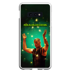 Чехол для Samsung S10E с принтом Rammstein в Кировске, Силикон | Область печати: задняя сторона чехла, без боковых панелей | Тематика изображения на принте: amerika | art | germany | logo | rammstein | rock | till lindemann | арт | германия | группа | логотип | музыка | немецкая группа | немцы | песня | раммштайн | рамштайн | рок