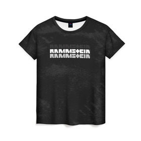 Женская футболка 3D с принтом Rammstein в Кировске, 100% полиэфир ( синтетическое хлопкоподобное полотно) | прямой крой, круглый вырез горловины, длина до линии бедер | amerika | art | germany | logo | rammstein | rock | till lindemann | арт | германия | группа | логотип | музыка | немецкая группа | немцы | песня | раммштайн | рамштайн | рок