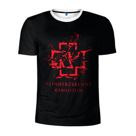 Мужская футболка 3D спортивная с принтом Rammstein в Кировске, 100% полиэстер с улучшенными характеристиками | приталенный силуэт, круглая горловина, широкие плечи, сужается к линии бедра | amerika | art | germany | logo | rammstein | rock | till lindemann | арт | германия | группа | логотип | музыка | немецкая группа | немцы | песня | раммштайн | рамштайн | рок