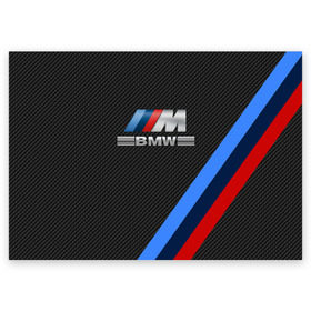 Поздравительная открытка с принтом BMW КАРБОН в Кировске, 100% бумага | плотность бумаги 280 г/м2, матовая, на обратной стороне линовка и место для марки
 | Тематика изображения на принте: bmw | абстракция | авто | автомобиль | лого | логотип | машина | скорость