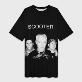 Платье-футболка 3D с принтом Scooter в Кировске,  |  | scooter | германия | клуб | клубная музыка | музыка | немецкая группа | скутер | танцевальная | электронная