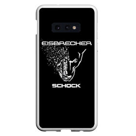 Чехол для Samsung S10E с принтом EISBRECHER SCHOCK в Кировске, Силикон | Область печати: задняя сторона чехла, без боковых панелей | Тематика изображения на принте: eisbrecher | metal | rock | schock | метал | рок