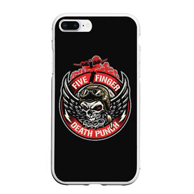 Чехол для iPhone 7Plus/8 Plus матовый с принтом Five Finger Death Punch в Кировске, Силикон | Область печати: задняя сторона чехла, без боковых панелей | Тематика изображения на принте: 5fdp | ffdp | five finger | five finger death | five finger death punch | metal | rock | метал | рок