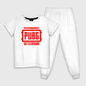 Детская пижама хлопок с принтом PUBG в Кировске, 100% хлопок |  брюки и футболка прямого кроя, без карманов, на брюках мягкая резинка на поясе и по низу штанин
 | 