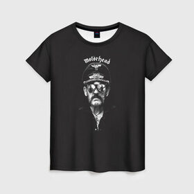 Женская футболка 3D с принтом Motorhead в Кировске, 100% полиэфир ( синтетическое хлопкоподобное полотно) | прямой крой, круглый вырез горловины, длина до линии бедер | lemmy | metal | motorhead | rock | лемми | метал | моторхед | рок