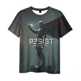 Мужская футболка 3D с принтом Within Temptation RESIST в Кировске, 100% полиэфир | прямой крой, круглый вырез горловины, длина до линии бедер | metal | rock | within temptation | метал | рок