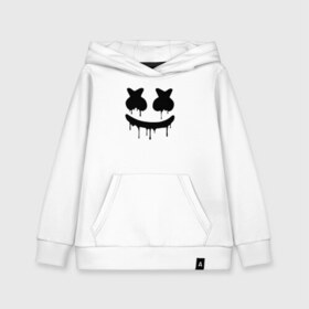 Детская толстовка хлопок с принтом MARSHMELLO MELT в Кировске, 100% хлопок | Круглый горловой вырез, эластичные манжеты, пояс, капюшен | america | dj | marshmello | melt | usa | америка | маршмелло