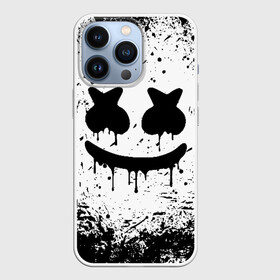 Чехол для iPhone 13 Pro с принтом MARSHMELLO MELT | МАРШМЕЛЛО в Кировске,  |  | america | dj | marshmello | usa | америка | брызги | краски | маршмелло