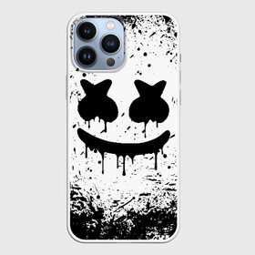 Чехол для iPhone 13 Pro Max с принтом MARSHMELLO MELT | МАРШМЕЛЛО в Кировске,  |  | america | dj | marshmello | usa | америка | брызги | краски | маршмелло