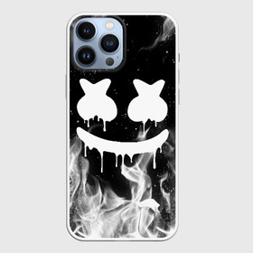 Чехол для iPhone 13 Pro Max с принтом MARSHMELLO MELT в Кировске,  |  | america | dj | fire | flame | marshmello | usa | америка | маршмелло | огонь | пламя