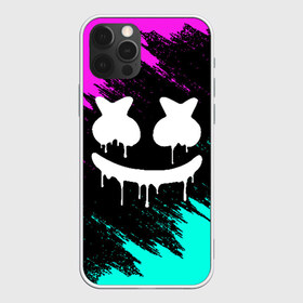 Чехол для iPhone 12 Pro Max с принтом MARSHMELLO MELT МАРШМЕЛЛО НЕОН в Кировске, Силикон |  | Тематика изображения на принте: america | dj | marshmello | usa | америка | брызги | краски | маршмелло