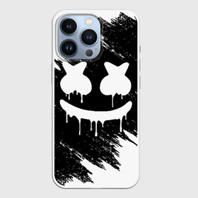 Чехол для iPhone 13 Pro с принтом MARSHMELLO MELT в Кировске,  |  | america | dj | marshmello | usa | америка | брызги | краски | маршмелло