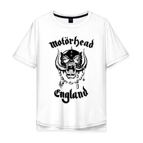 Мужская футболка хлопок Oversize с принтом MOTORHEAD в Кировске, 100% хлопок | свободный крой, круглый ворот, “спинка” длиннее передней части | england | motorhead | моторхед