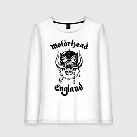 Женский лонгслив хлопок с принтом MOTORHEAD в Кировске, 100% хлопок |  | england | motorhead | моторхед