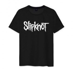 Мужская футболка хлопок с принтом SLIPKNOT в Кировске, 100% хлопок | прямой крой, круглый вырез горловины, длина до линии бедер, слегка спущенное плечо. | slipknot | слипкнот