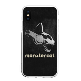 Чехол для iPhone XS Max матовый с принтом Monstercat в Кировске, Силикон | Область печати: задняя сторона чехла, без боковых панелей | monstercat | клуб | клубная музыка | кот | котенок | кошка | лейбл | монстар | монстар кет | монстер | музыка | танцевальная музыка | электронная | электронная музыка