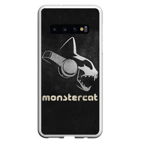 Чехол для Samsung Galaxy S10 с принтом Monstercat в Кировске, Силикон | Область печати: задняя сторона чехла, без боковых панелей | monstercat | клуб | клубная музыка | кот | котенок | кошка | лейбл | монстар | монстар кет | монстер | музыка | танцевальная музыка | электронная | электронная музыка