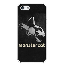 Чехол для iPhone 5/5S матовый с принтом Monstercat в Кировске, Силикон | Область печати: задняя сторона чехла, без боковых панелей | monstercat | клуб | клубная музыка | кот | котенок | кошка | лейбл | монстар | монстар кет | монстер | музыка | танцевальная музыка | электронная | электронная музыка