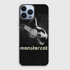 Чехол для iPhone 13 Pro Max с принтом Monstercat в Кировске,  |  | Тематика изображения на принте: monstercat | клуб | клубная музыка | кот | котенок | кошка | лейбл | монстар | монстар кет | монстер | музыка | танцевальная музыка | электронная | электронная музыка