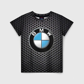Детская футболка 3D с принтом BMW (РЕДАЧ) в Кировске, 100% гипоаллергенный полиэфир | прямой крой, круглый вырез горловины, длина до линии бедер, чуть спущенное плечо, ткань немного тянется | bmw | bmw performance | m | motorsport | performance | бмв | моторспорт